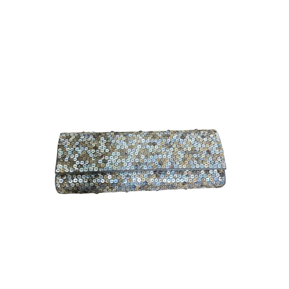 Deepa Gurnani Sequin Cluth with detachable chain